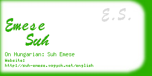 emese suh business card
